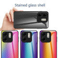 Biruiqu For Infinix Hot 50i Carbon Fiber Glass Protective Case Cover. 