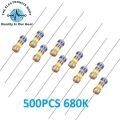 50,100,200,500,1000,PCS 680K Ohm 1/4 Watt 5% Carbon Film Resistor Through Hole In Pakistan. 