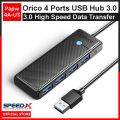 SpeedX Orico USB Hub 3.0 4 Ports - High Speed Data Transfer 3.0 - PAPW4A-U3. 