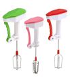 New Semi-automatic Mixer Egg Beater Manual Self Turning Stainless Steel Whisk Hand Blender Egg Cream, Easy flow blender 5x faster. 
