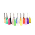 Sunfloweio 10G-34G 13mm Dispensing Needle Stainless Steel Dispensing Needle Spiral Mouth Nozzle Glue Needle for Filling E-liquid and Glue. 