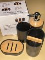 ADZ Traders Premium 4-piece designer bathroom sets in three matching colors and different styles. 