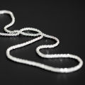 simple 18k gold plated diamond shiny real gold plated chain necklace for woman man. 