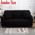 Jersey Fabric (3+2+1+1) 7 Seater Sofa Cover JUMBO  STANDARD SIZES Stretchable Elastic Fitted Couch Cover | Beddys Studio. 