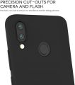 Huawei P20 Lite Matte Black Silicon Back Cover. 