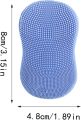 Silicone Face Scrubber, Finger Handle Silicone Face Brush for Deep Cleansing - Ergonomic Grip Women Men Face Scrubber for Massaging for Travelling, Dormitory. 