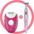 Braun Silk-Epil 3 SE3-420 Epilator with 2 Extras Include Silk-Epil Bikini Trimmer for. 