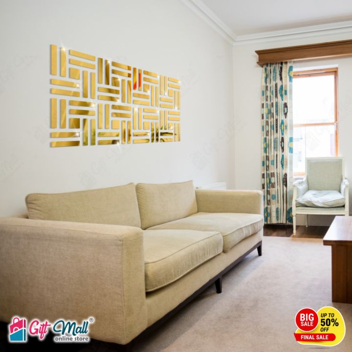 Golden%20LINES%20Acrylic%20Mirror%203D%20Wall%20Panels%20%20Art%20For%20Living%20Room,%20Bedroom%20and%20Bathroom%20-%20Gift%20Mall%20-%20Image%203