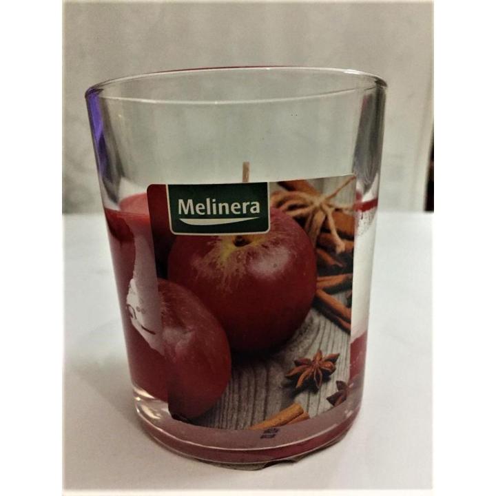 Melinera Apple Spice Scented LARGE Candle Home Decoration Candle In Glass Jar