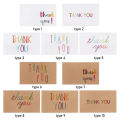 521YIE 30 ift arty For Small usiness Festial hank You Cards White/raft aper Label ting Card aiow Color Letters. 
