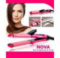 Nova Professional 2 In 1 Hair Straightener & Curler Women Hair Styler Hair Beauty Set. 