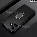 Phone case For infinix Hot 40i Back cover Finger Metal Ring Kickstand Car Holder Matte Soft Silicone Cover For infinix Hot40i 4G Cover cases. 
