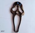Ghostface Logo Black Color Style 1 piece Logo Metal Emblem Metal Body Monogram For Car Motorcycle Decorative Metal Marka Self Adhesive Metal Logo. 