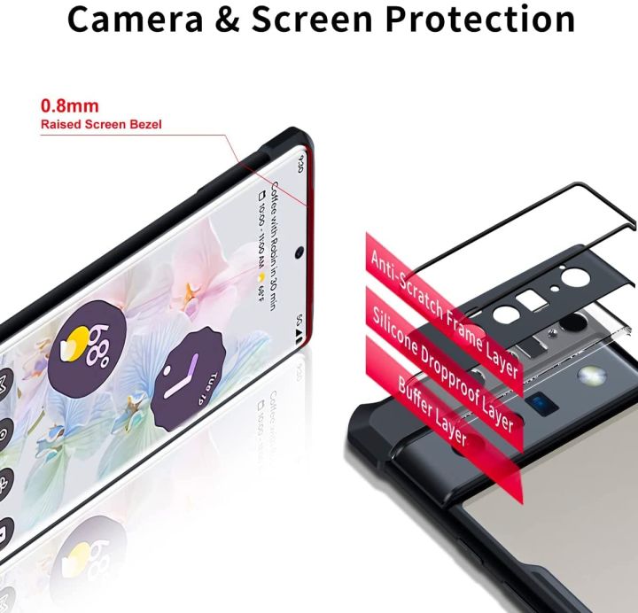 Google%20Pixel%206%20Pro%20Back%20Cover%20Case%20Armor%20%7C%20PC%20and%20TPU%20%7C%20Clear%20-%20Black%20-%20Image%208