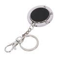 Keychain / Folding handbag hook bag hook door table Zinc alloy hook lily purple. 