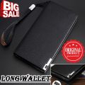 High Quality Long Wallet For Men - Mobile Wallet - Genuine PU Leather Wallet - Space Saving Wallets - Gift For Loved One - Slim & Stylish - Multiple Pockets For Cash Money Card Documents Mobile Phone - Buckle Zipper Wallets - Travel Purse Wallet For Boys. 