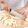 Zig Zag  Potato knife, Stainless Steel Crinkle Fries Cutter Knife – Multifunctional Wavy Potato & Vegetable Slicer with Serrated Zig Zag Blade – High-Quality Kitchen Tool. 