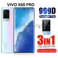 vivo X60 Pro 5G Screen Protector Clear TPU Fingerprint Hydrogel Full Cover Soft Screen Film Film (Not Glass). 