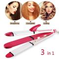 3in1 Hair Straightener and Curler, Hair Care Styling Tools, Hair curling machine. 