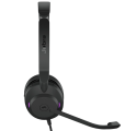 Jabra Evolve2 30 SE Wired Stereo Noise-Cancelling Headset - Features 2-Microphone Call Technology and USB-A Cable - MS Teams Certified, Works with All Other Platforms - Black. 