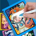 22 Styles Magic Water Book for Kids Magic Water Drawing Book ABC Kids Painting Toys Magic Water Book with Magic Pen. 