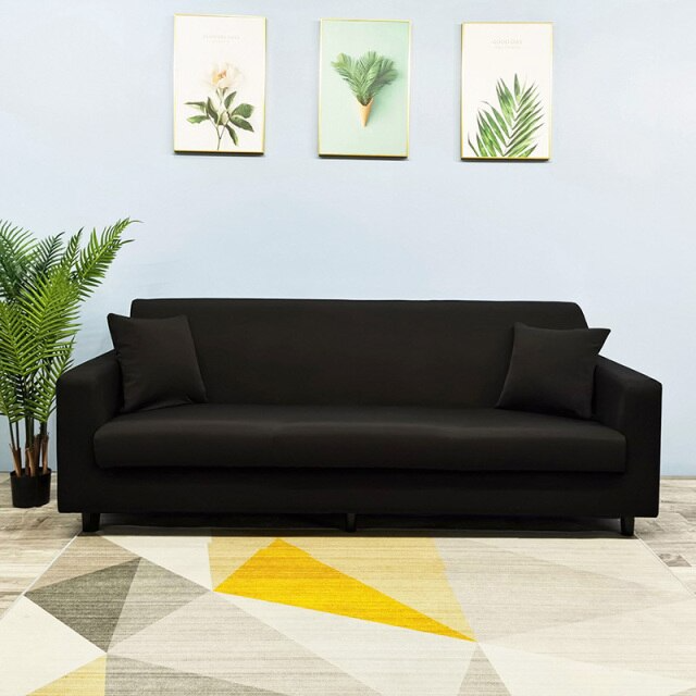 4 Seater Sofa Cover- 1 Piece- Cotton Jersey- Stretchable