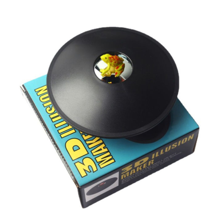YueYangSport 3D Magic Mirror Illusion Creator Mirage Black Hologram Maker Parabolic Reflector for Children Education Science Fun Play Toys