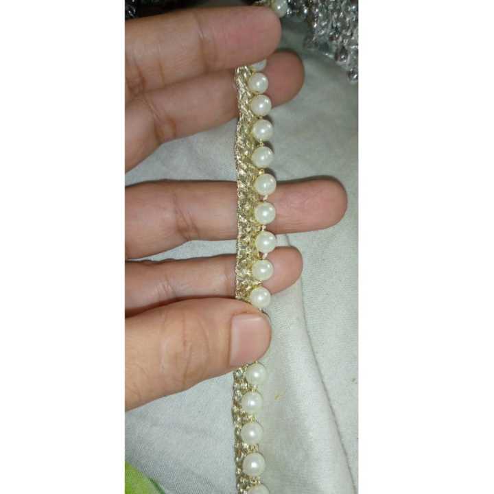 fancy lace 7.5 yards moti wali ;ace for full duptta  piping for dress /laces for clothes/dori pipingsamoosa lace / laces for clothes /All colors availiable samoosa lace /laces for clothes cut work laces for clothes / cotton lace /fancy lace / lace for dre