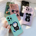 3D Be@r For Infinix Hot 8/8Pro/X650 Luxury Cute Bear Doraemon Mickey Minnie NO.1 Mouse Mobile Phone Case Back Casing Wen Boy Women Girl Couple Soft Liquid Silicone Shockproof Cover. 