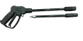 PRESSURE WASHER LANCE SET FOR PIONEER P1 - ALUMINUM - BLACK. 