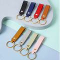 Wholesale PU Leather Key Chain Woman Man Luxury Business Gift Custom Company Logo Advertisement Simpe Fashion Car Key Strap Gift. 