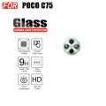 For Poco C75 Tempered Glass Poco C61 C40 C65 C 75 C7 5 Screen Protector Camera Lens Glass +Back Film. 