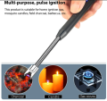 Electric USB Kitchen Candle Lighter Rechargeable Windproof Gas Lighters Home BBQ Flameless Candle Lighters Electric Arc Lighters. 