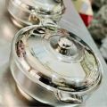 Rex Stainless Steel Hot Pot Set – 3 PCS (20CM, 24CM, 28CM) with Sliding Lock Steel Lids – Mirror Finish Double Body Insulated Food Warmer/ Cooler – Export Quality Hotpot Set. 