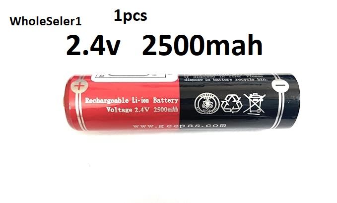 1PcsGeepass Ni Cd 2.4V Rechargeable Battery cell 2500mAh For Torch