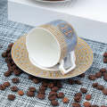 12 Pcs Tea Cups Set of 6- Ceramic Kehwa Set with Saucer 50 ml- Groovy Queen kehwa Set- small size. 