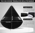 Triangle Shape Velvet Powder Puffs Makeup Puff Velour Cosmetic Foundation Blender Sponge Soft Cotton Face Tools. 