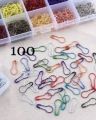 Coilless Safety Pins – 25/50/100 PCS Colorful Loop Hijab Scarf Pins, No Snag, Professional Use. 