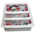 Fancy Design Premium Quality Food Container Box Set of 3pcs. 