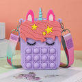 Pop It Purse Unicorn Pop It Bag For Girls Fidget Popit Relieve Gift. 