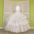 Double Layered Cancan for Bridal Lehenga with 2 Hoops and Adjustable Waist, Ghair 110-120 Inches. 