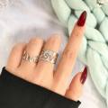 Pack of 2 Stylish Golden Love Rings For Girls Silver Love Rings For Couples Love Rings for Girls Valentines Day Gift for Lovers. 