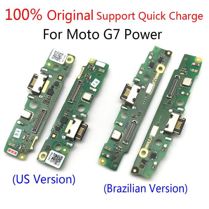 New For Motorola Moto G7 Power G6 G7 Play USB Charging Port Mic Microphone Dock Connector Board Flex Cable