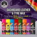 THREE GUYS Dashboard Leather & Tyre Wax (450ml) – Barq Al Amber Fragrance | German Engineered Formula | UV Protection & Dust Repellent. 