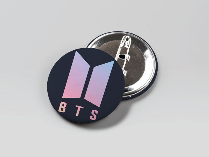 Custom Made Beautifull BTS Logo Button Badge | Daraz.pk
