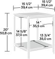Square Wrought iron table with wooden top. 