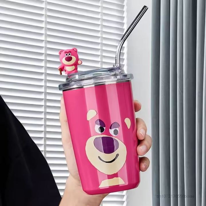 Imported%20Sanrio%20Hello%20Kitty%20450ml%20Kawaii%20Cups%20With%20Lids%20And%20Straws%20Insulated%20Cup%20304%20Stainless%20Steel%20Coffee%20Cute%20Birthday%20Gift%20Stainless%20Steel%20Water%20Bottle%20Tumbler%20for%20School%20Kids%20and%20Girls%20-%20Image%204