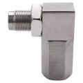 90 Degree CEL Check Engine Light Bungs Oxygen O2 Sensor Socket Real Mini Catalytic Converter 201 Stainless. 