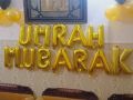 UMRAH MUBARAK FOIL BALLOON SET IN GOLDEN COLOR. 