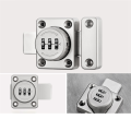 Mechanical Keyless Cabinet Lock, Swivel Drawer Lock Combination Lock, Combination Latch File Cabinet Lock (Silver). 